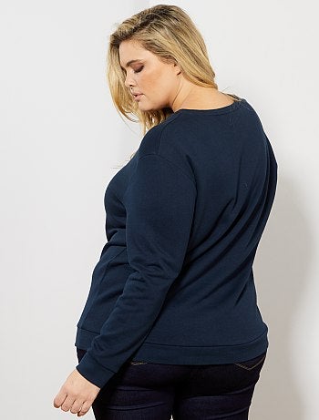 Grande taille femme - Sweat à message - Kiabi