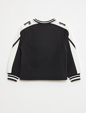 Sweat à motif bicolore