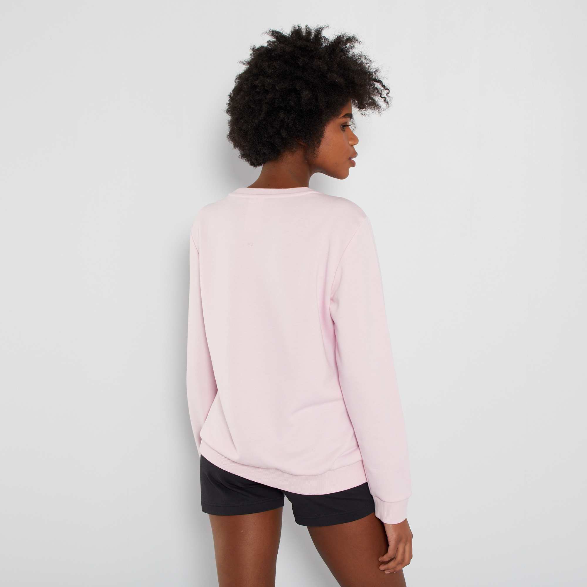 sweat adidas femme gris et rose