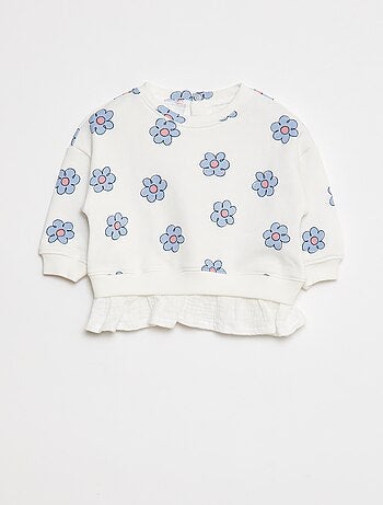 Sweat avec effet 2 en 1 à la base