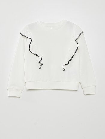 Sweat avec volants