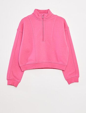 Sweat camionneur avec col zippé