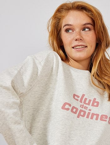 Sweat 'Club de copines' - Kiabi