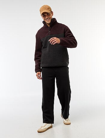 Sweat col montant à pression