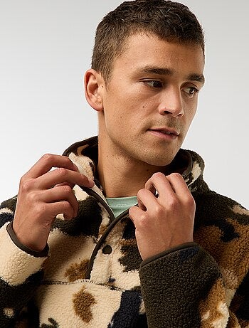 Sweat col montant à pression