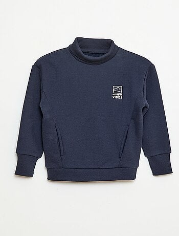 Sweat col montant loose en polaire