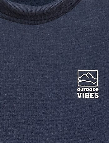 Sweat col montant loose en polaire