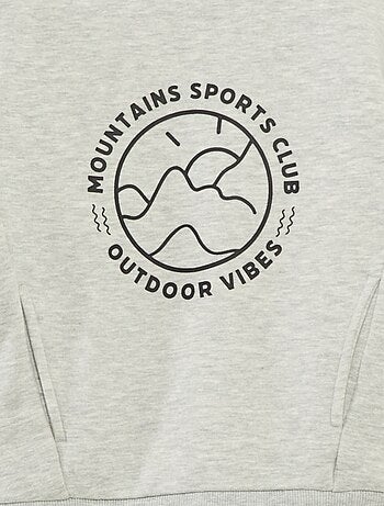 Sweat col montant loose en polaire