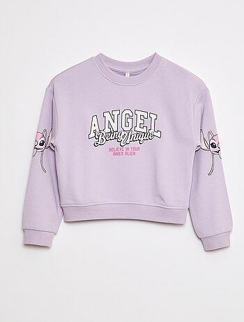 Sweat coupe courte 'Stitch'