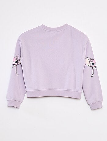 Sweat coupe courte 'Stitch'