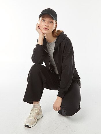 Sweat cropped à capuche