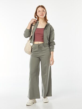 Sweat cropped à capuche