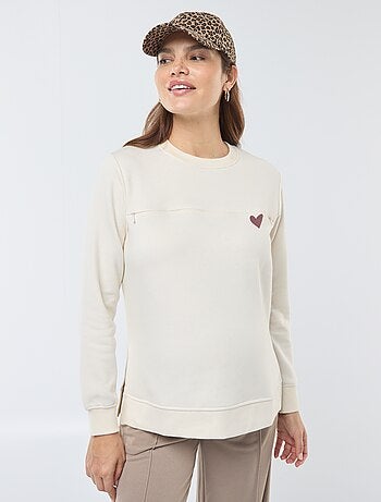 Sweat d'allaitement à message