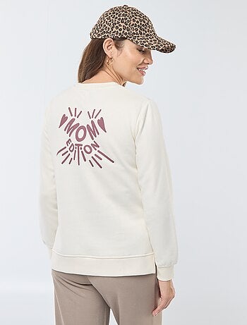 Sweat d'allaitement à message