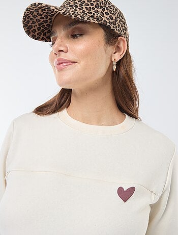 Sweat d'allaitement à message
