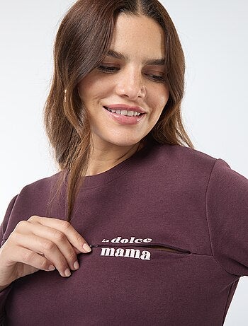 Sweat d'allaitement à message