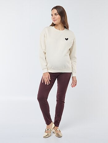 Sweat d'allaitement en molleton