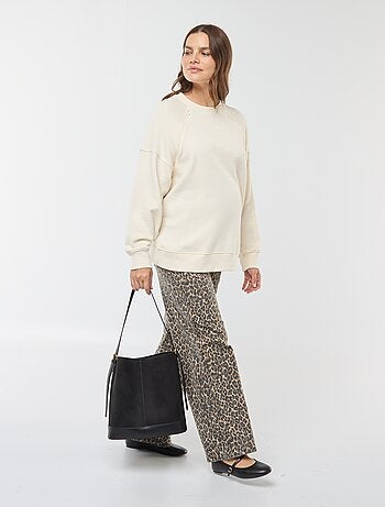 Sweat d'allaitement en molleton