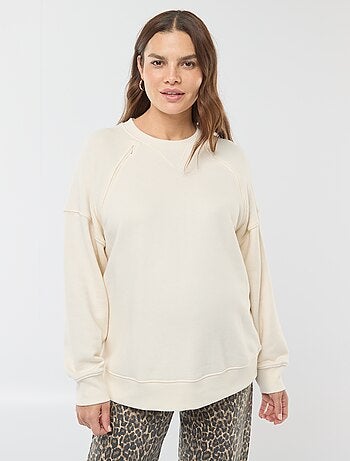 Sweat d'allaitement en molleton