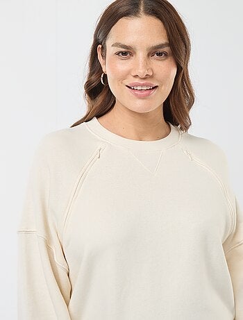 Sweat d'allaitement en molleton