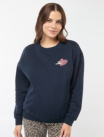 Sweat d'allaitement en molleton