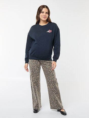 Sweat d'allaitement en molleton