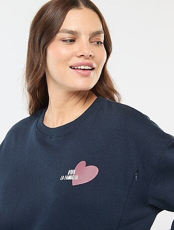 Sweat d'allaitement en molleton