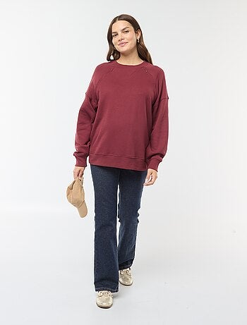 Sweat d'allaitement en molleton