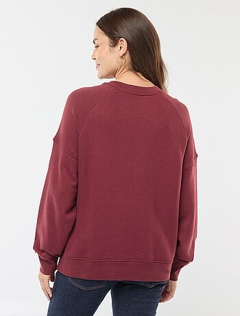 Sweat d'allaitement en molleton