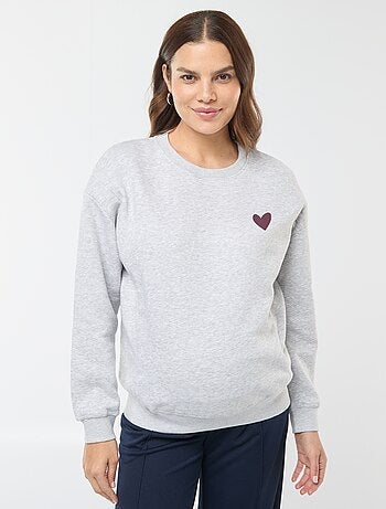Sweat d'allaitement en molleton