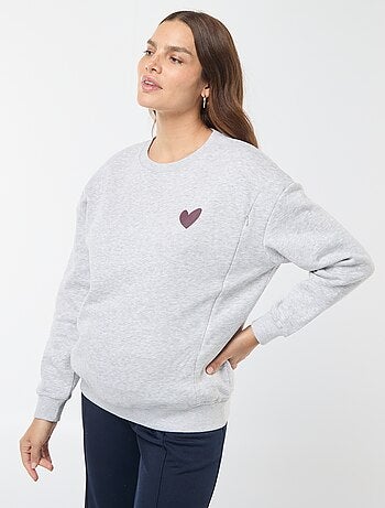 Sweat d'allaitement en molleton