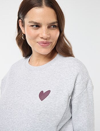Sweat d'allaitement en molleton