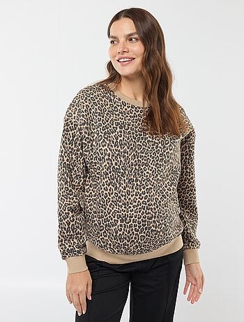 Sweat d'allaitement en molleton