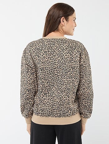 Sweat d'allaitement en molleton