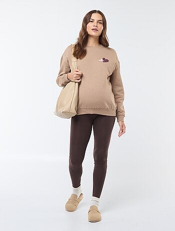 Sweat d'allaitement en molleton