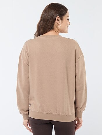 Sweat d'allaitement en molleton
