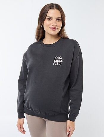 Sweat d'allaitement en molleton