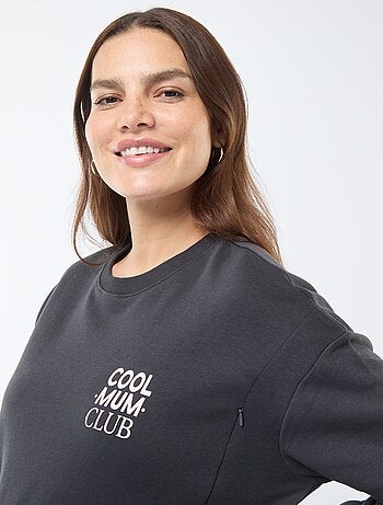 Sweat d'allaitement en molleton