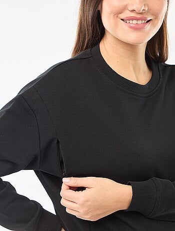 Sweat d'allaitement en molleton