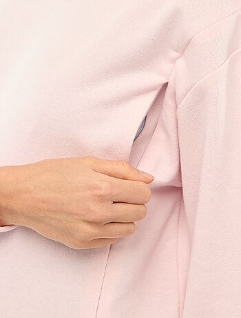 Sweat d'allaitement en molleton