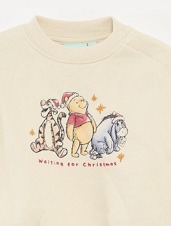 Sweat de Noël imprimé 'Disney' 'Winnie' en coton