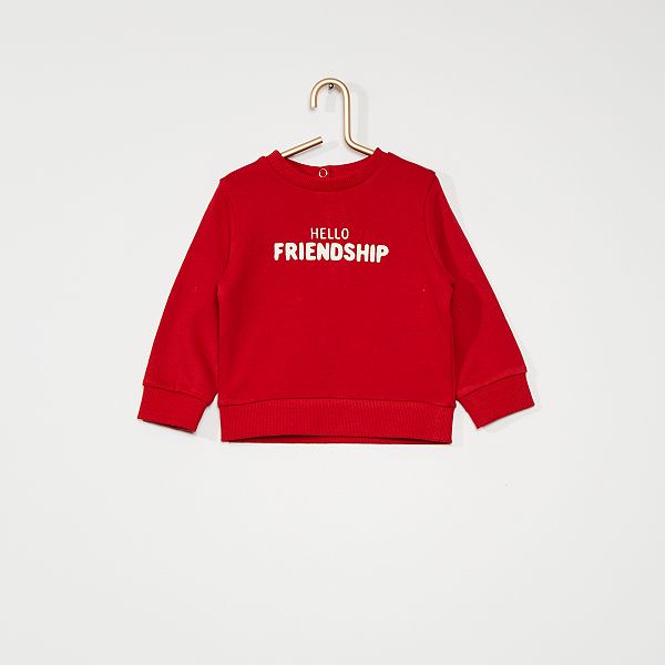 Sweat En French Terry Bebe Garcon Rouge Kiabi 5 00 Sweat En French Terry Bebe Garcon Rouge Kiabi 5 00