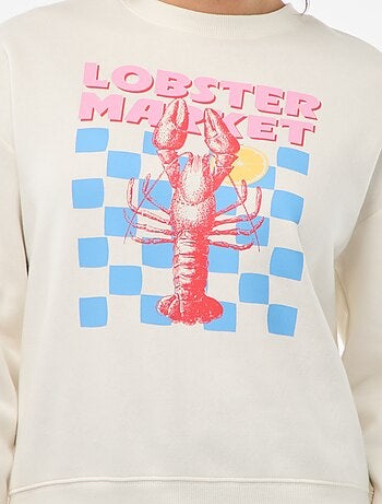 Sweat en molleton à message