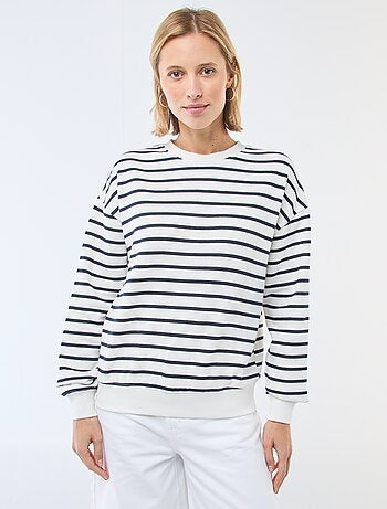 Sweat en molleton à message