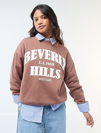 Sweat en molleton à message