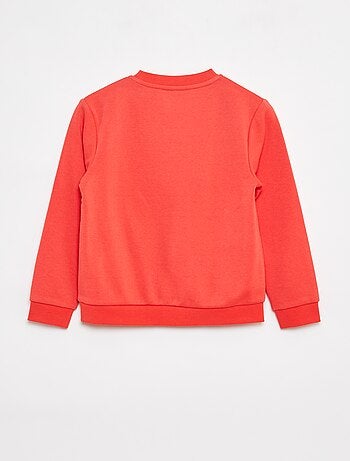 Sweat en molleton gratté uni