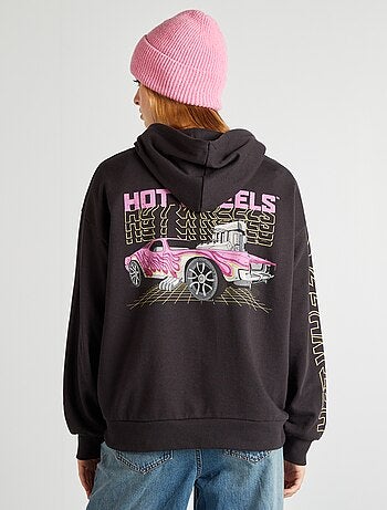 Sweat en molleton 'Hot Wheels' à capuche