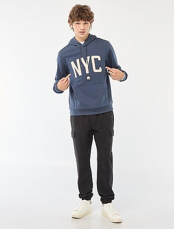 Sweat en molleton imprimé à capuche