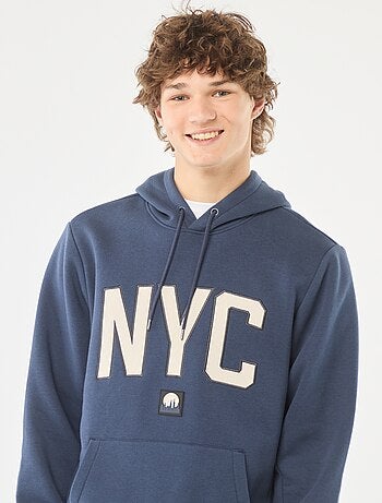 Sweat en molleton imprimé à capuche