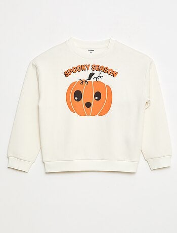 Sweat en molleton imprimé 'Halloween'